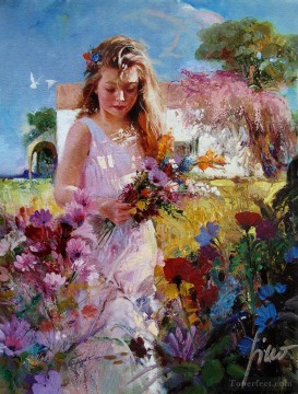 Pino Daeni 1 Impressionism Flowers Oil Paintings